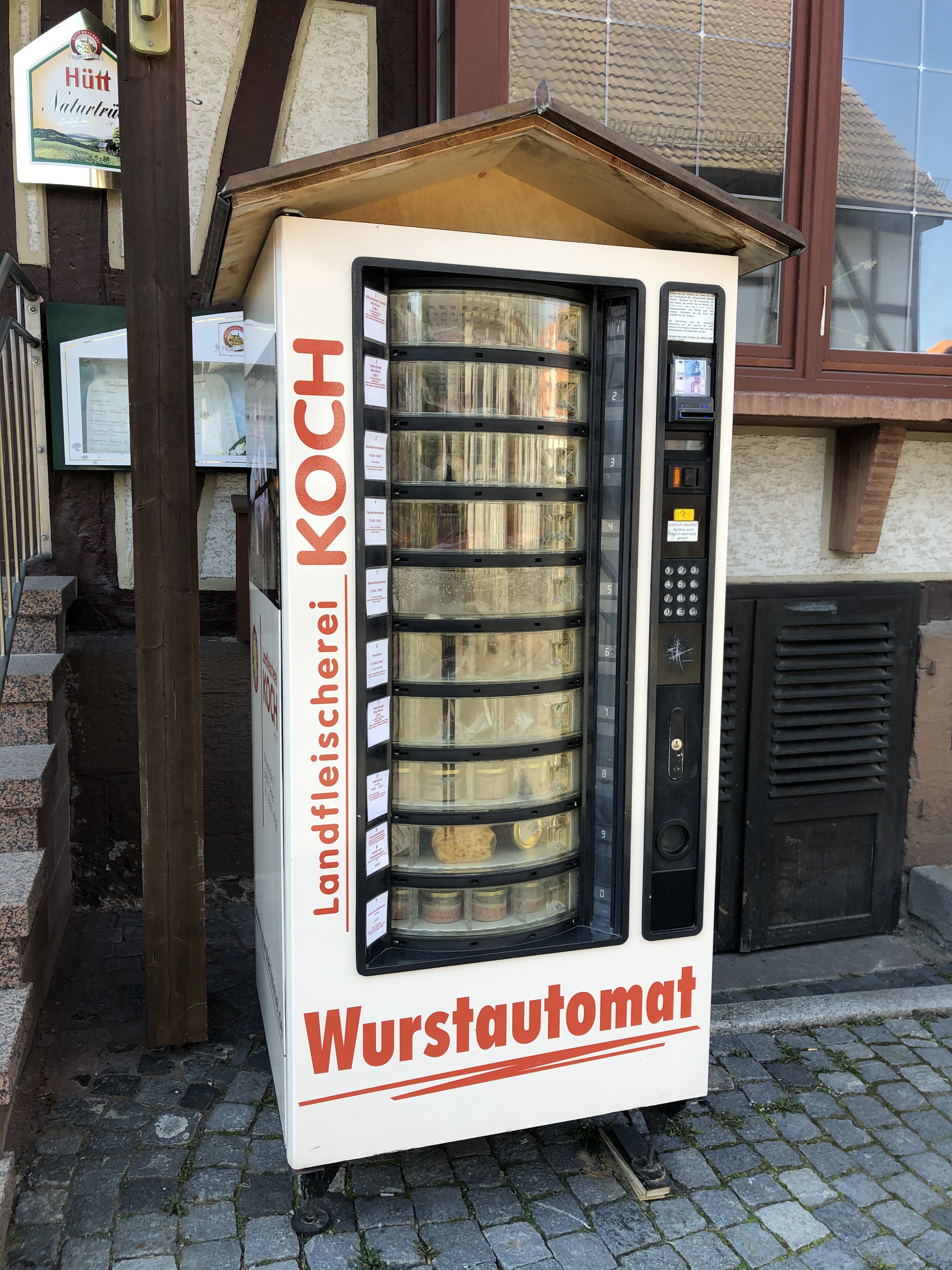 Unser neuer Wurstautomat