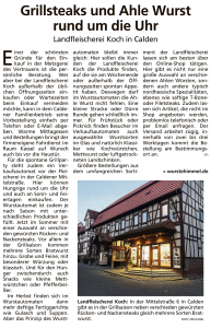 HNA Vor Ort Landfleischerei Koch einkaufen