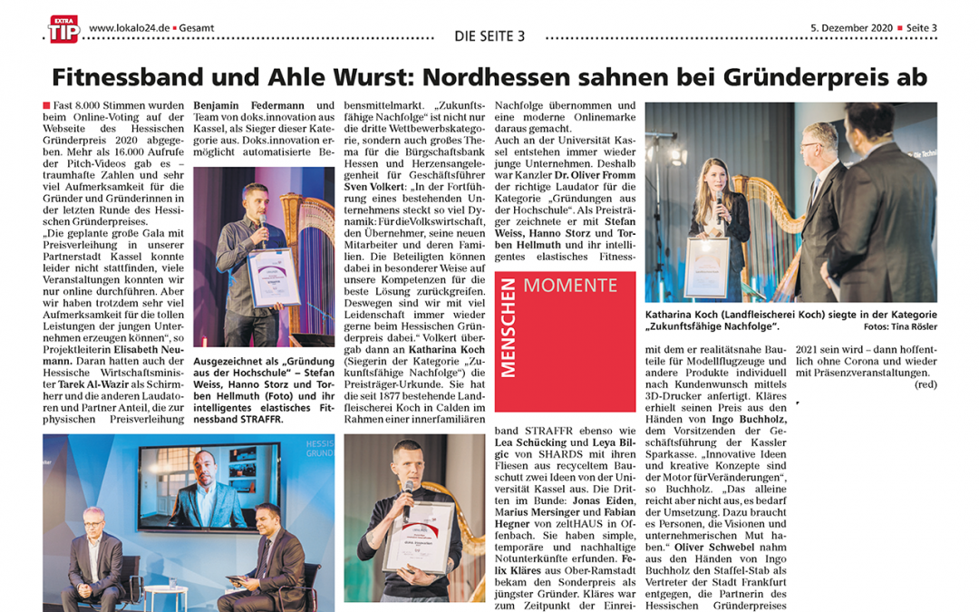 Artikel Extra Tipp hessischer Gruenderpreis